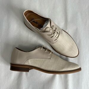 Parallel Classic Linen PlainToe Oxford Shoes Vegan Eco Size 9.5 NWT